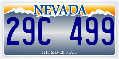 NV license plate 29C499