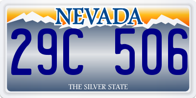 NV license plate 29C506