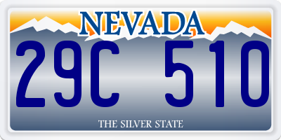 NV license plate 29C510