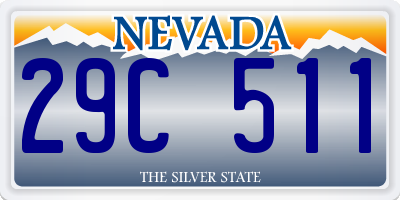 NV license plate 29C511