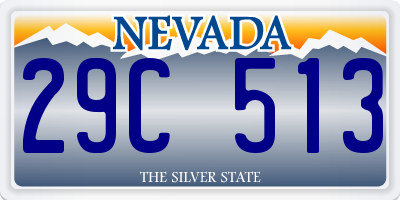 NV license plate 29C513