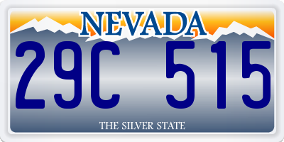 NV license plate 29C515