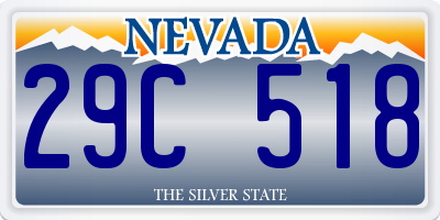 NV license plate 29C518