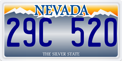 NV license plate 29C520