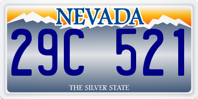 NV license plate 29C521