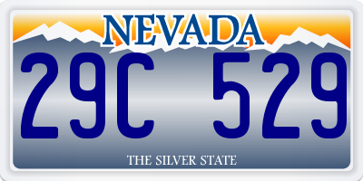 NV license plate 29C529