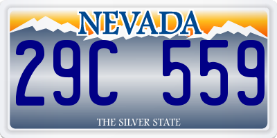 NV license plate 29C559