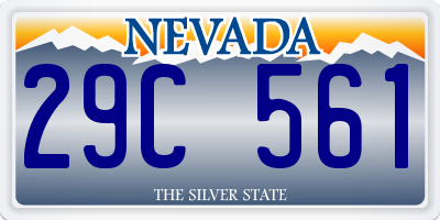 NV license plate 29C561