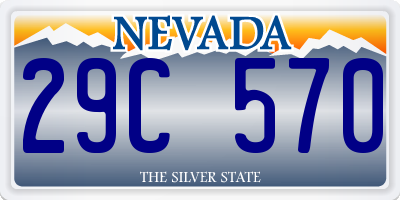 NV license plate 29C570