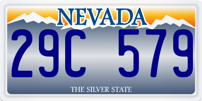 NV license plate 29C579