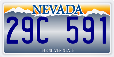 NV license plate 29C591