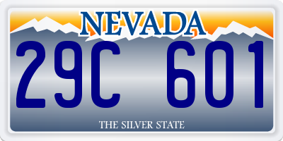 NV license plate 29C601