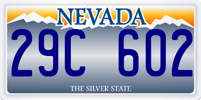 NV license plate 29C602