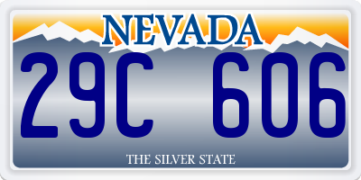 NV license plate 29C606