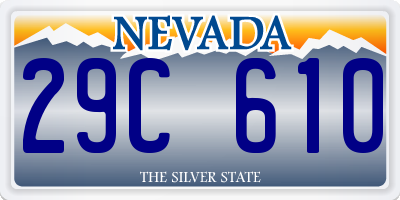 NV license plate 29C610