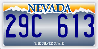 NV license plate 29C613