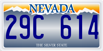 NV license plate 29C614