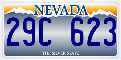 NV license plate 29C623