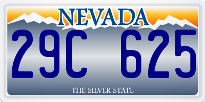 NV license plate 29C625