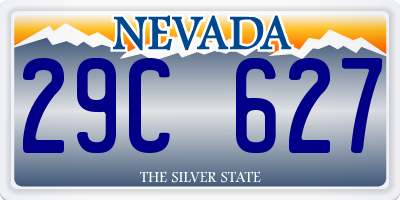 NV license plate 29C627