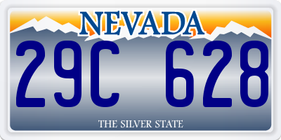 NV license plate 29C628