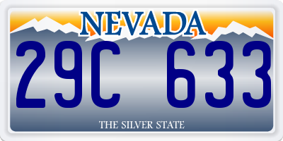 NV license plate 29C633