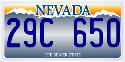 NV license plate 29C650