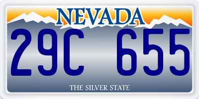 NV license plate 29C655