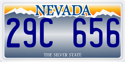 NV license plate 29C656