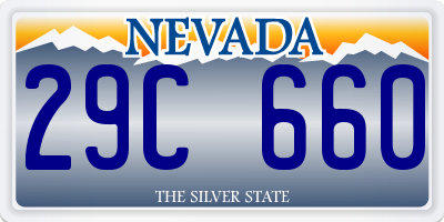 NV license plate 29C660