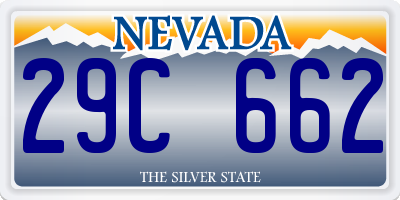 NV license plate 29C662