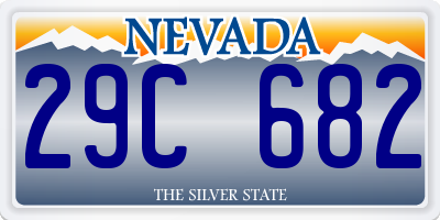 NV license plate 29C682
