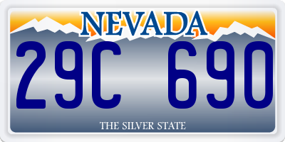 NV license plate 29C690