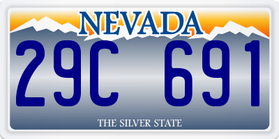 NV license plate 29C691
