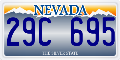 NV license plate 29C695