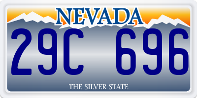 NV license plate 29C696