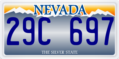 NV license plate 29C697