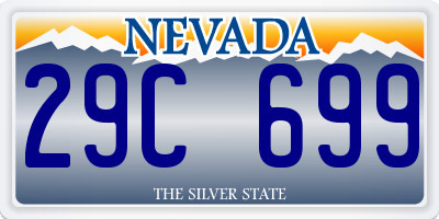 NV license plate 29C699