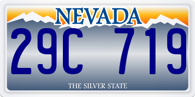 NV license plate 29C719
