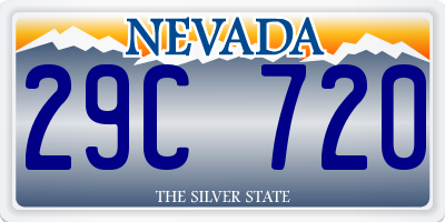 NV license plate 29C720