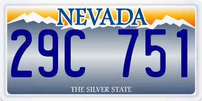 NV license plate 29C751