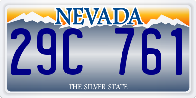 NV license plate 29C761