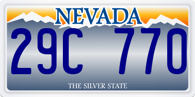 NV license plate 29C770