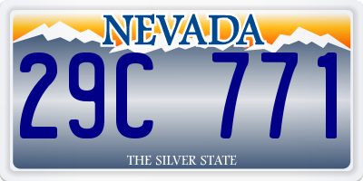 NV license plate 29C771