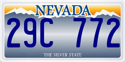 NV license plate 29C772