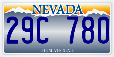 NV license plate 29C780