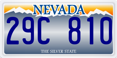 NV license plate 29C810