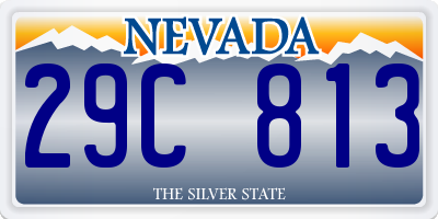 NV license plate 29C813