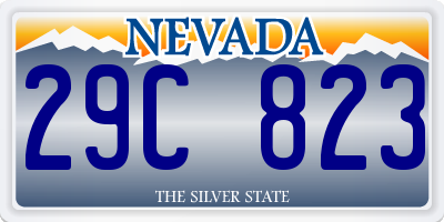 NV license plate 29C823