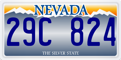 NV license plate 29C824